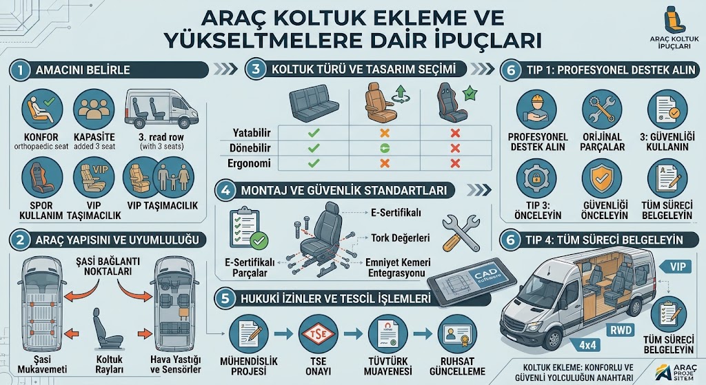 Araç Koltuk Ekleme İpuçları
